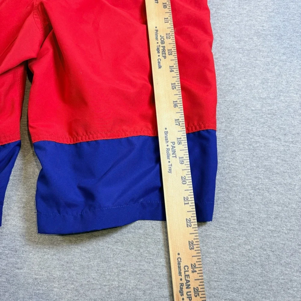 The North Face Shorts Boys XL 18/20 Red Blue Colorblock Mesh Lined Logo